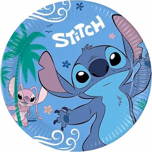 Procos Stitch Set 52 Piece Party Pack including Blue 2-Ply Paper Napkins, 16 x 23 cm Plates and 16 x 200 ml Cups – 2