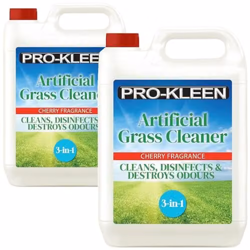 Pro-Kleen Artificial Grass Cleaner and Disinfectant with Cherry Fragrance, 2 x 5 l Super Concentrate (Makes 30 l)