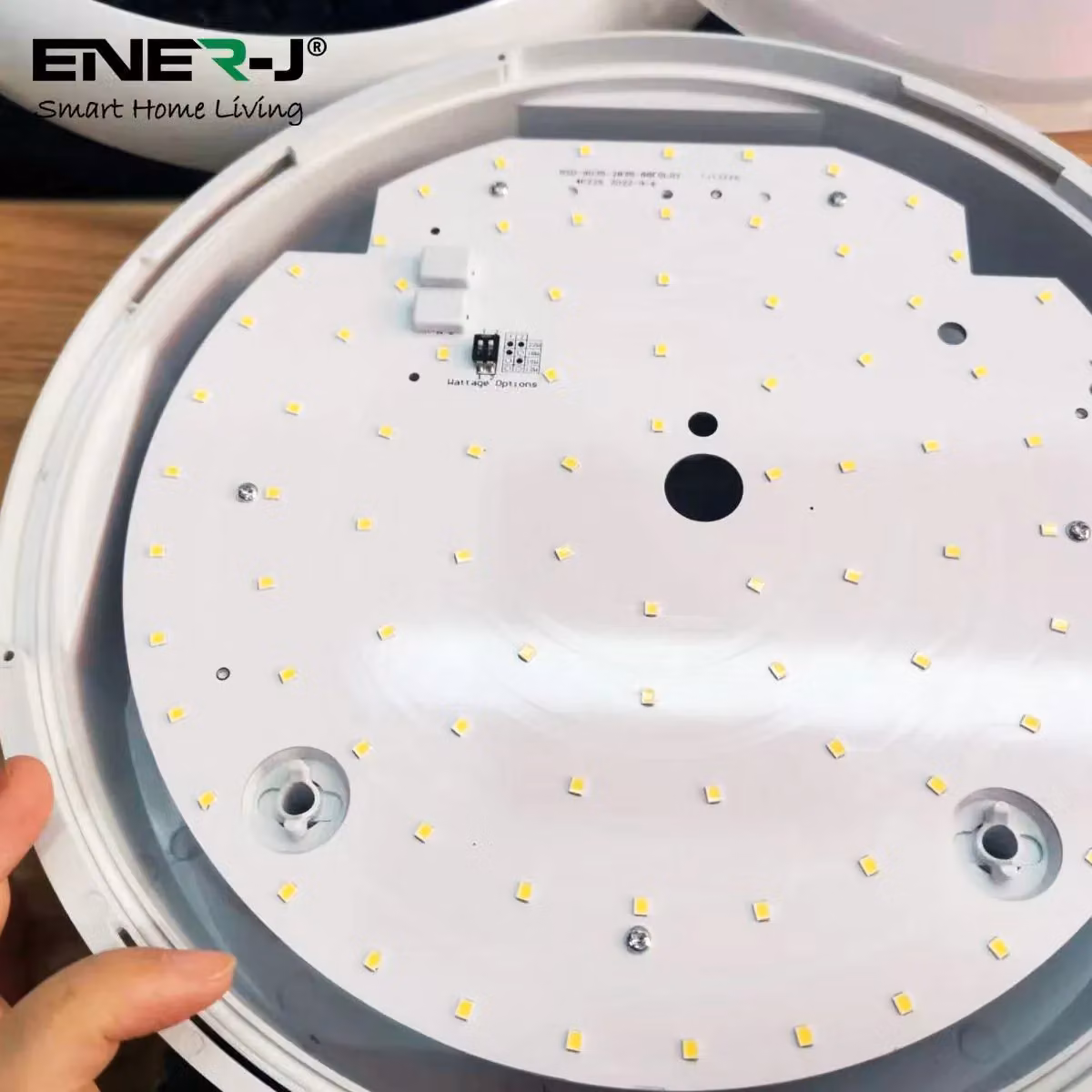 ENER-J White LED Bulkhead with Microwave Motion Sensor and 9-in-1 CCT Switchable Power – 2