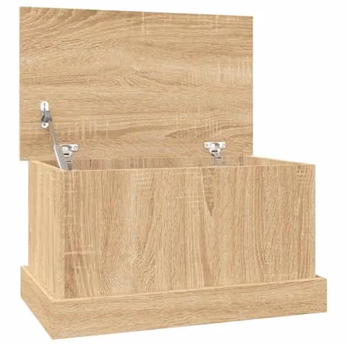 vidaXL Storage Box in Brown MDF, W/D/H: 50 x 30 x 28 cm