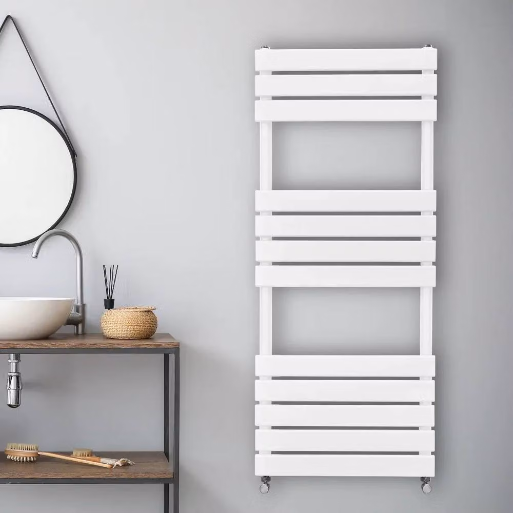 Monstershop Flat Panel Towel Radiator, White, H 120 cm x W 45 cm – 2