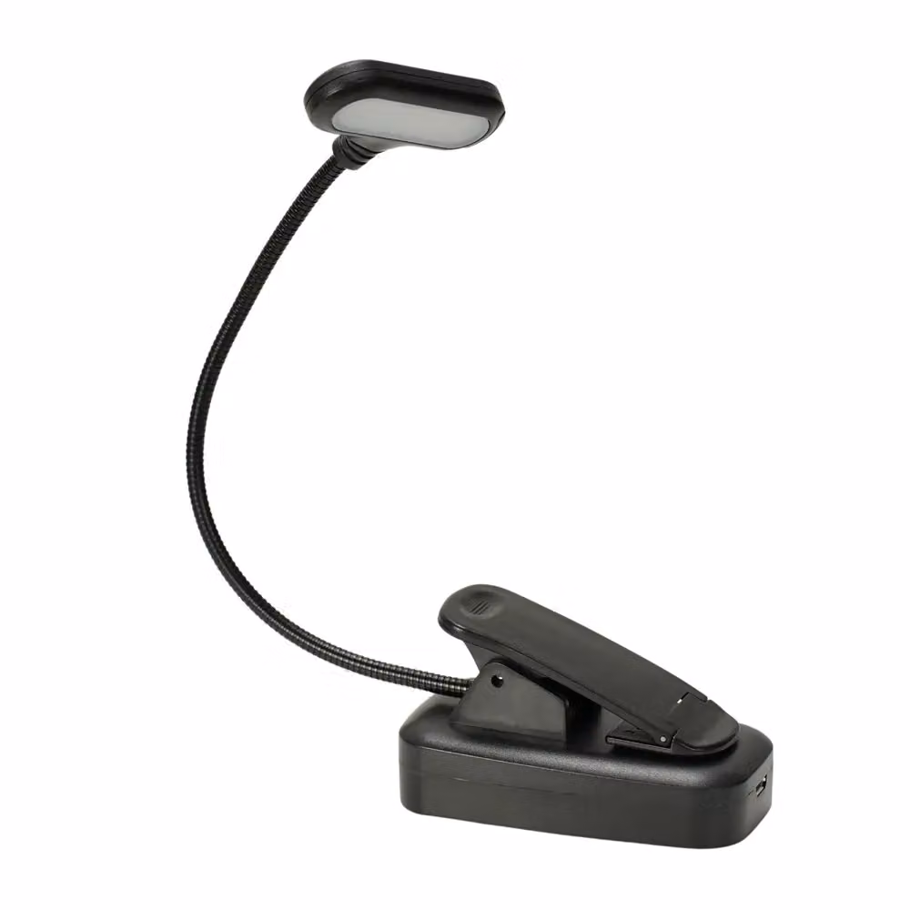 ValueLights Rechargeable Magnetic Clip-On LED Reading Light with Adjustable Colour Temperature Modes in Black – 2