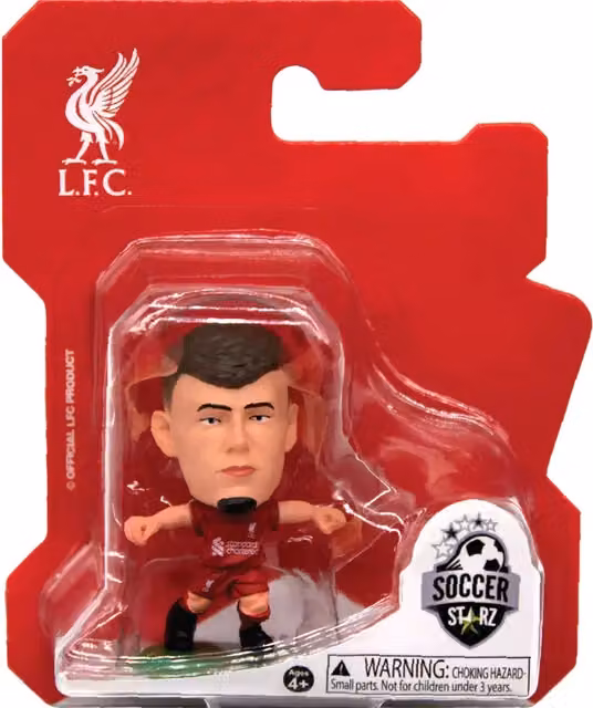 SoccerStarz Liverpool Conor Bradley 2026 Version Home Kit Mini Figure, Red, Height: 5 cm