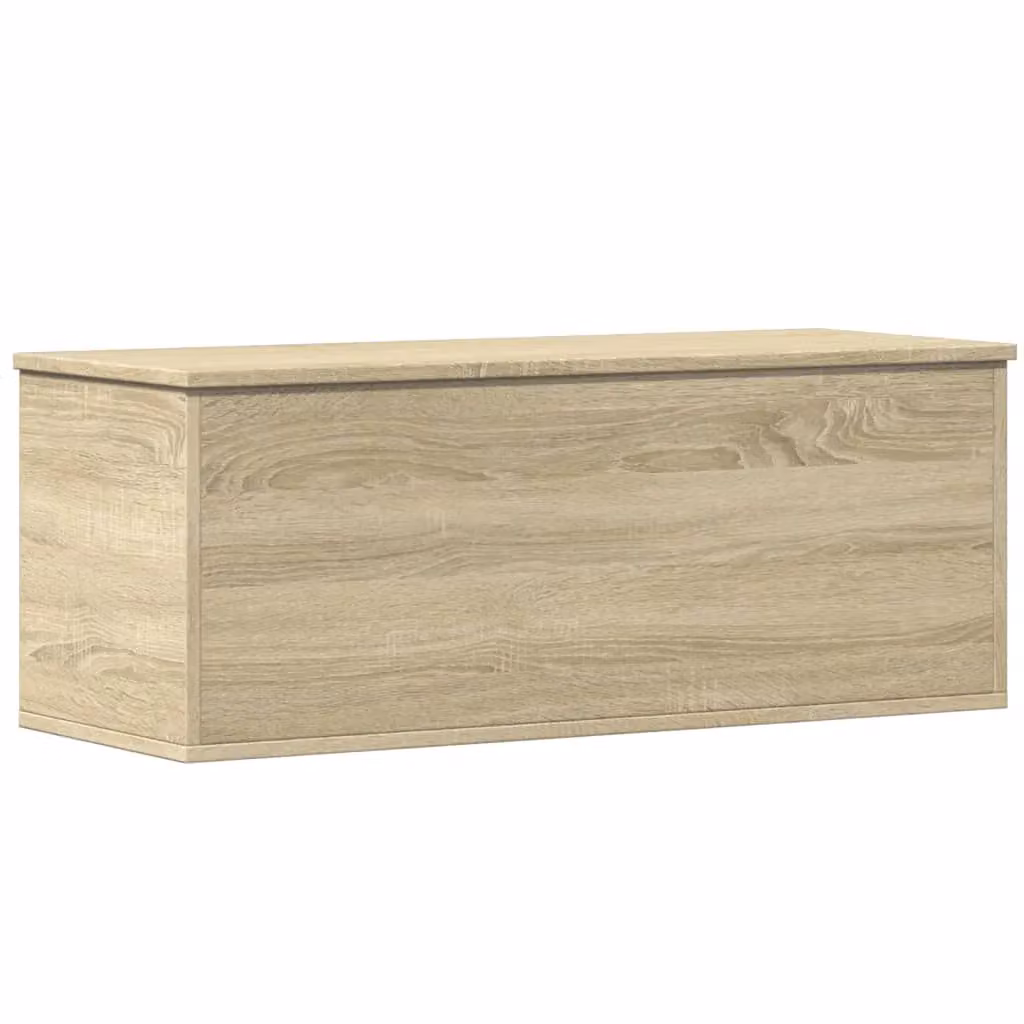 Berkfield Home Sonoma Oak Storage Box in Brown, W/D/H: 90 x 35 x 35 cm – 2