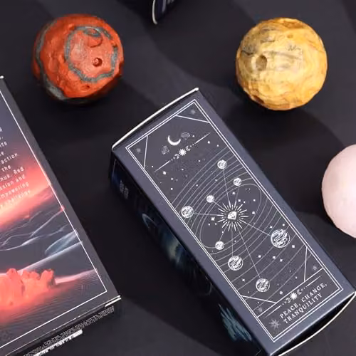 KDMD Saturn Yellow Jade Planet on a Goldstone Stand – 5