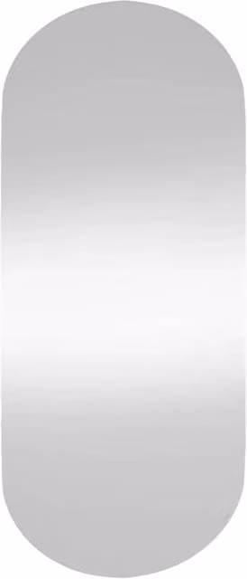 Berkfield Home Oval Glass Wall Mirror in Silver, W: 45 cm, H: 100 cm