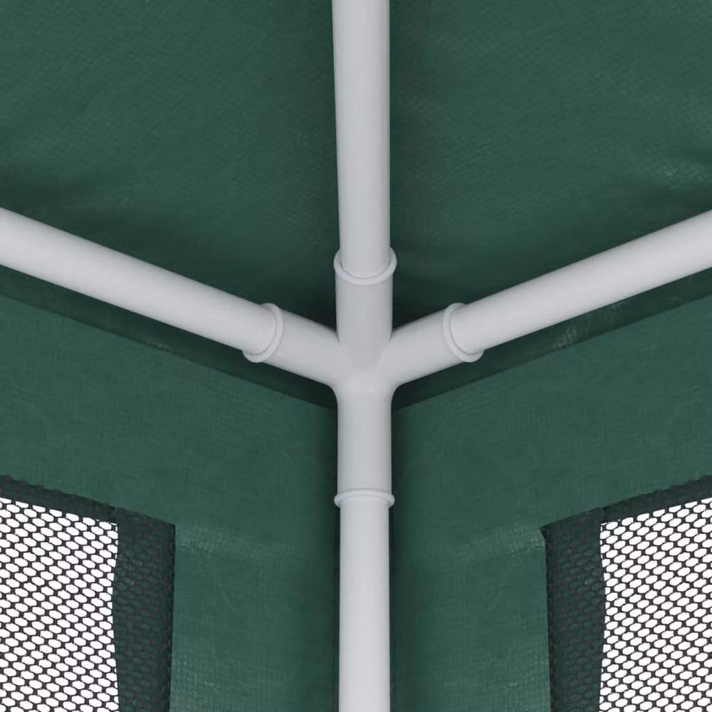 Berkfield Home Party Tent with 4 Mesh Sidewalls, Green, W/D: 2 x 2 m – 4