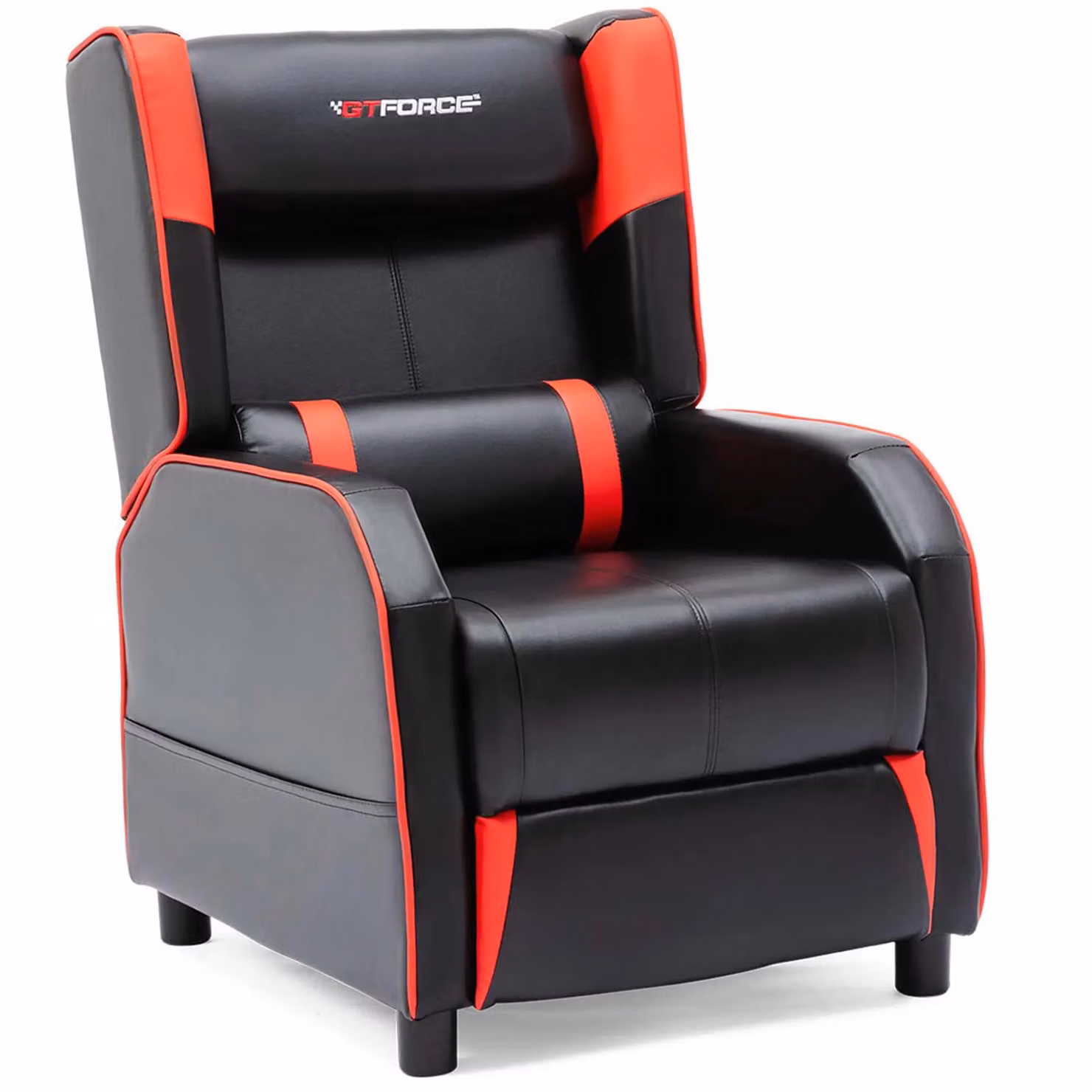 GTForce Ranger X Faux Leather Gaming Recliner Armchair in Red and Black – 2