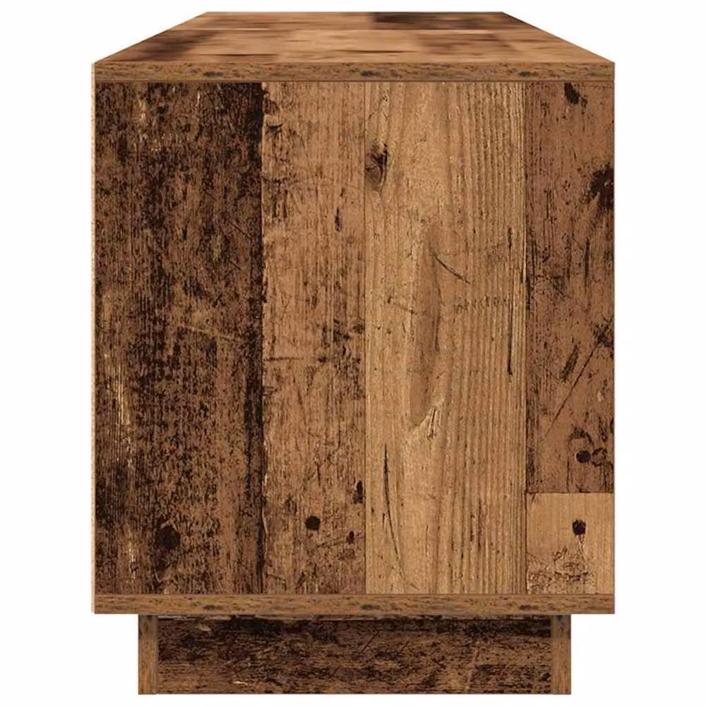 Berkfield Home TV Cabinet with LED Lights in Old Wood Brown, W: 193.5 cm, D: 41 cm, H: 50 cm – 6