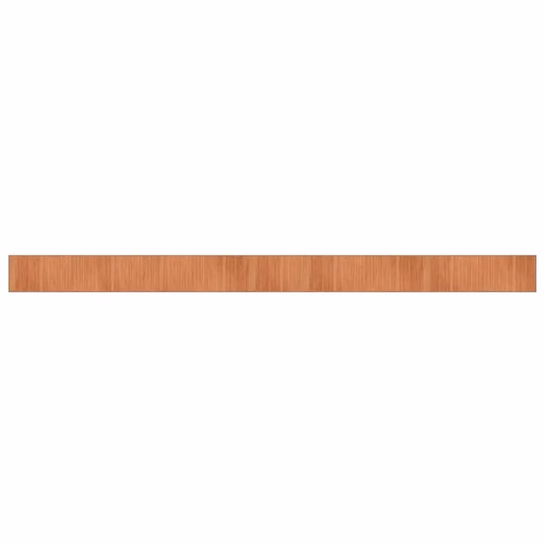 Berkfield Home Rectangular Bamboo Rug in Brown, W/D: 70 x 1000 cm