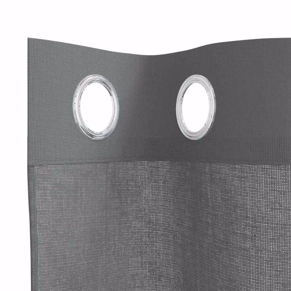Berkfield Home Voile Curtains with Eyelets, 2 Pack, Grey, W: 140 cm, H: 225 cm – 4