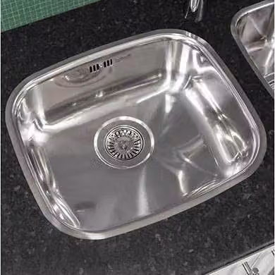 Reginox Silver Stainless Steel Single Bowl Undermount Kitchen Sink – 3