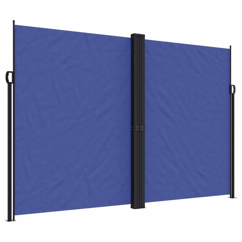 Berkfield Home Blue Retractable Side Awning, W/H: 1000 x 220 cm – 2