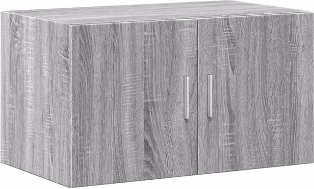 Berkfield Home Wall Mounted Cabinet in Grey Sonoma, W/D/H: 70 x 42.5 x 40 cm