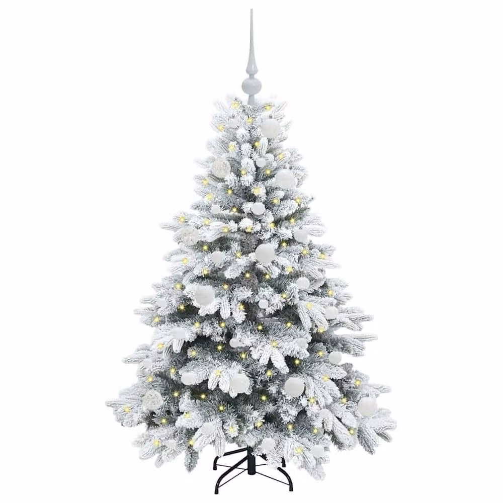 Berkfield Home Artificial Green Christmas Tree with 150 Warm White LEDs, Height: 120 cm – 3