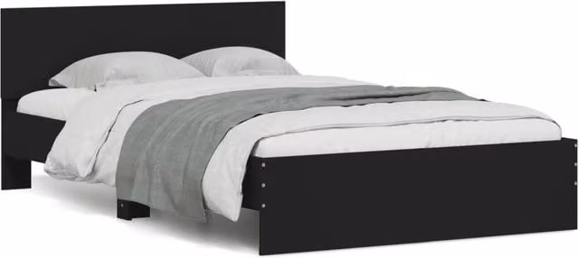 Berkfield Home Small Double Bed Frame with Lift Up Base, Black, W: 120 cm, D: 190 cm, H: 70 cm – 1