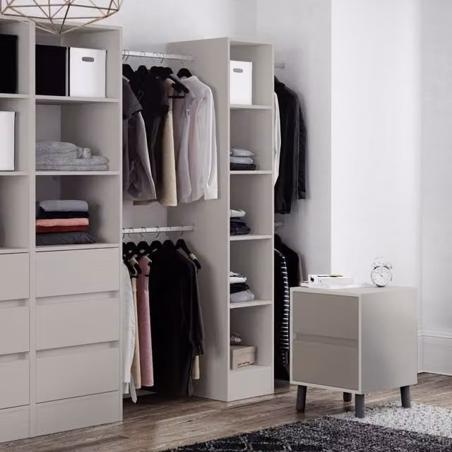 Spacepro Modern Tower Unit in Dove Grey, Width: 45 cm
