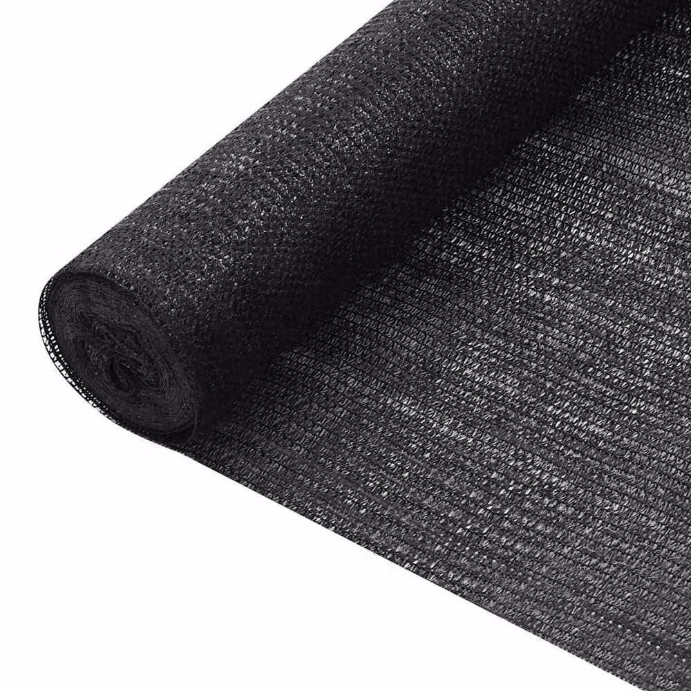 Berkfield Home Black Semi-Transparent HDPE Privacy Netting, W: 3.6 m, L: 50 m – 2