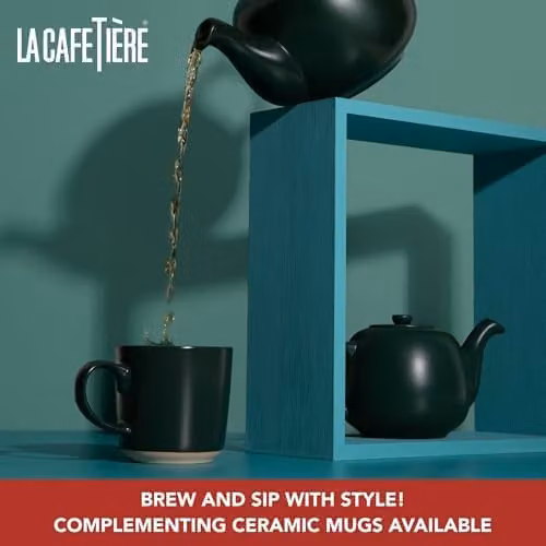 La Cafetiere Green Ceramic Stoneware Teapot, 1.2 l – 4