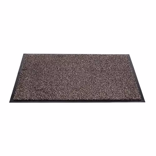 Sentry Barrington Cotton Washable Mat, Dark Brown, W: 60 cm, D: 90 cm