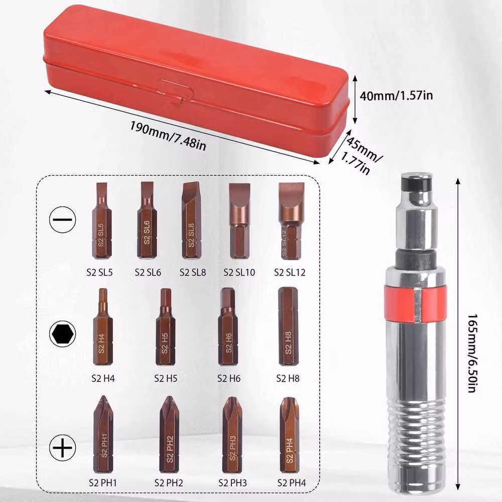 SPETLEK S2 Steel Impact Driver Bit Set in Silver – 2