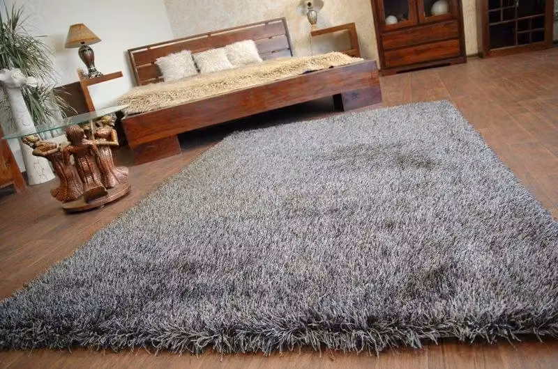 RugsX Love Shaggy Rectangular Rug in Black, W: 110 cm, D: 60 cm – 4