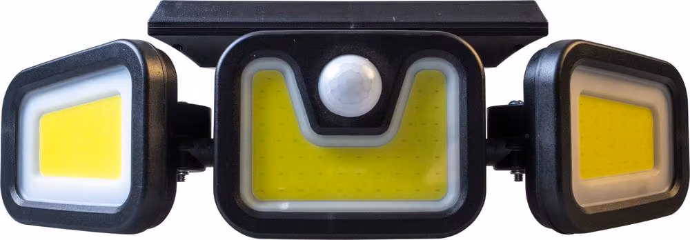 St Helens Home & Garden Solar Powered Motion Sensor LED Wall Security Floodlight in Black – 13