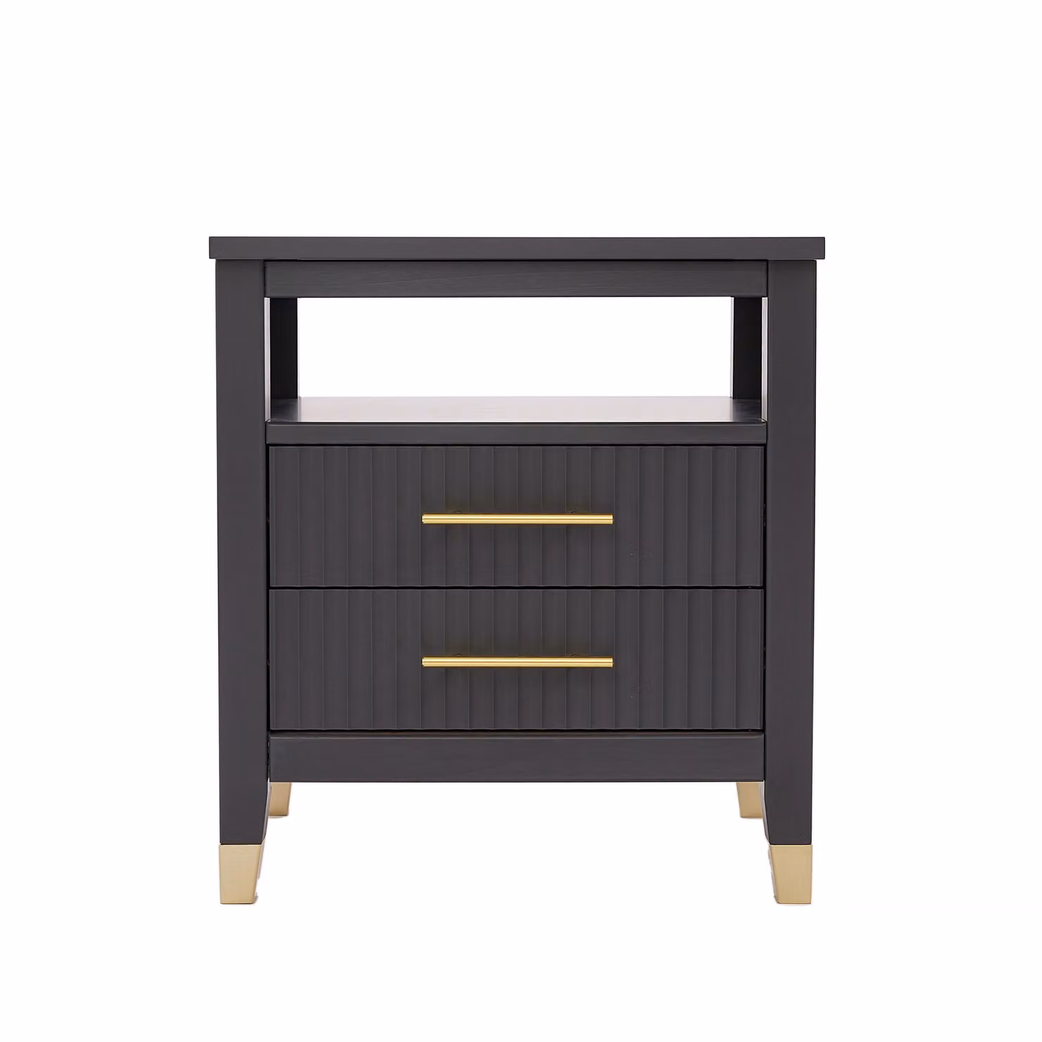 Cabinet Bits Biasi Modern 2 Drawer Bedside Table in Grey – 3