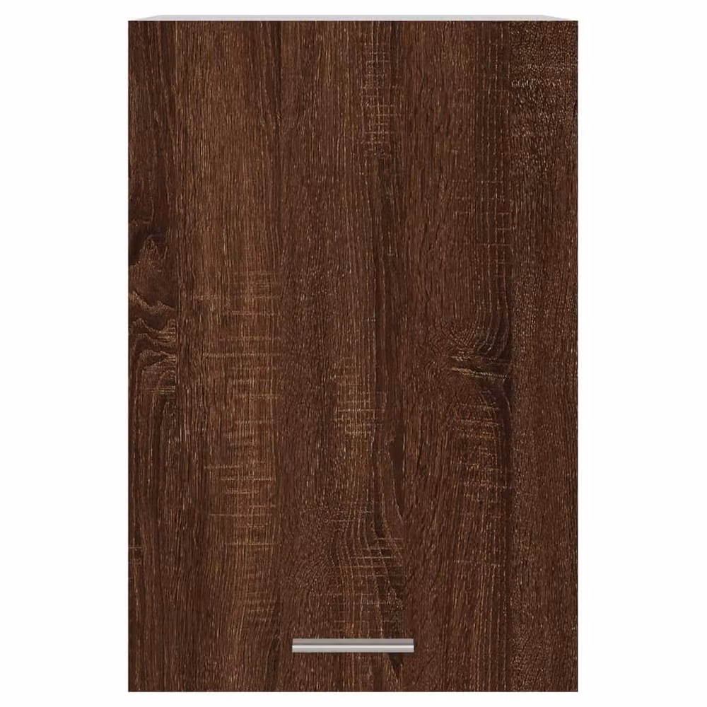 Berkfield Home Brown Oak Hanging Kitchen Cabinet with Glass Doors, W/D/H: 39.5 x 31 x 60 cm – 4