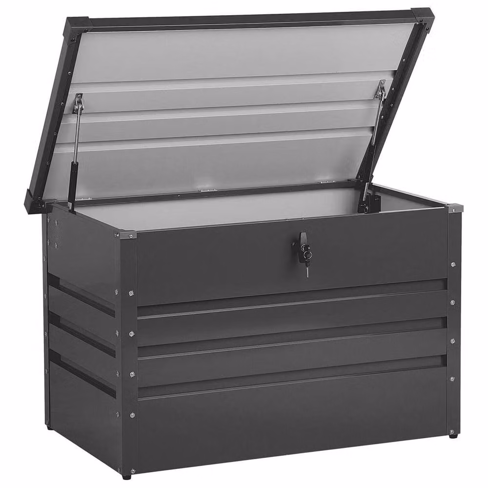 Wyld and Coco 300L Grey Galvanised Steel Outdoor Storage Box – 2