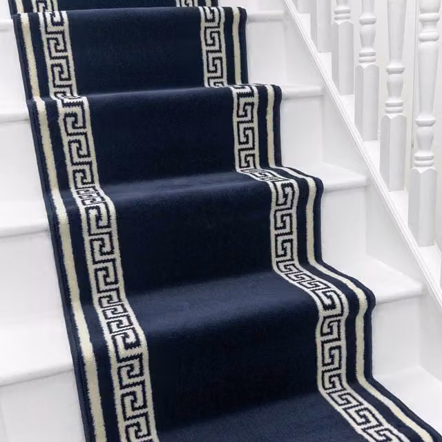 runrug Soft and Comfortable Stair Runner in Blue, 100 cm x 630 cm – 3