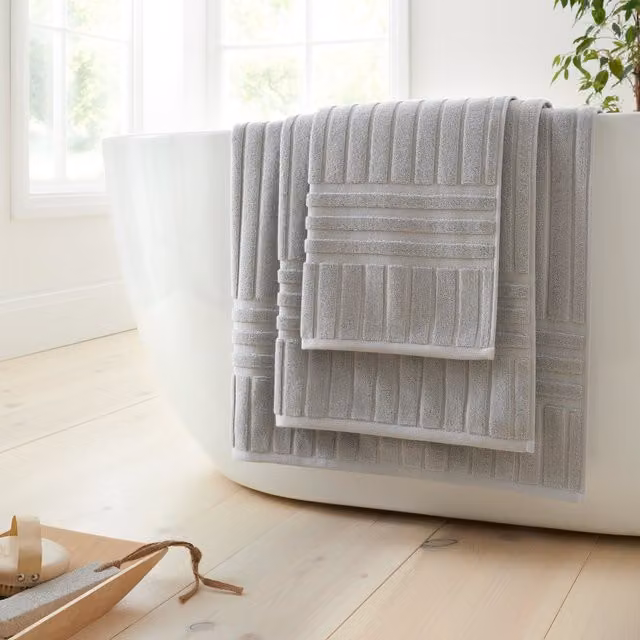 Bianca Hotel Cotton Hand Towel in Silver Grey, W/H: 50 x 90 cm