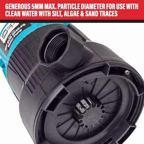 SIP SUB 3040 Submersible Clean Water Pump 400W 9000L/hr with Float Switch in Black and Turquoise – 2