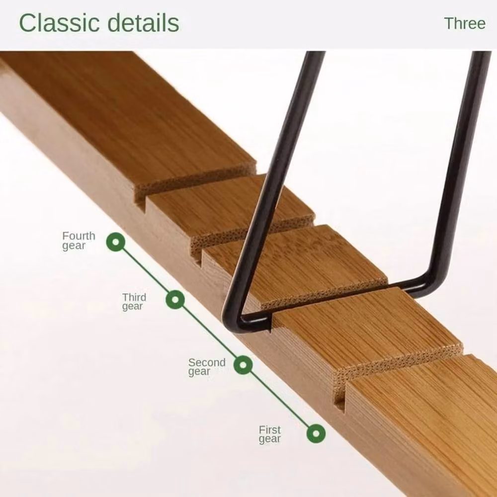 SPETLEK Adjustable Bamboo Laptop Bed Desk with Tilting Top and Legs in Natural Brown – 2
