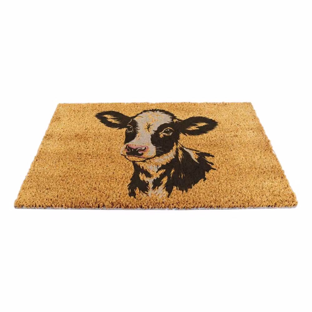 Artsy Mats Dairy Calf Doormat in Brown, W/D: 60 x 40 cm – 3