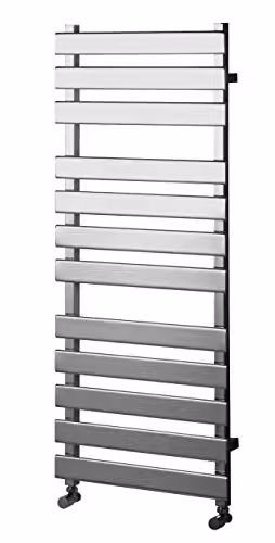 TowelRads Perlo Chrome Designer Towel Rail, Silver, W/D/H: 50 x 50 x 150 cm – 2