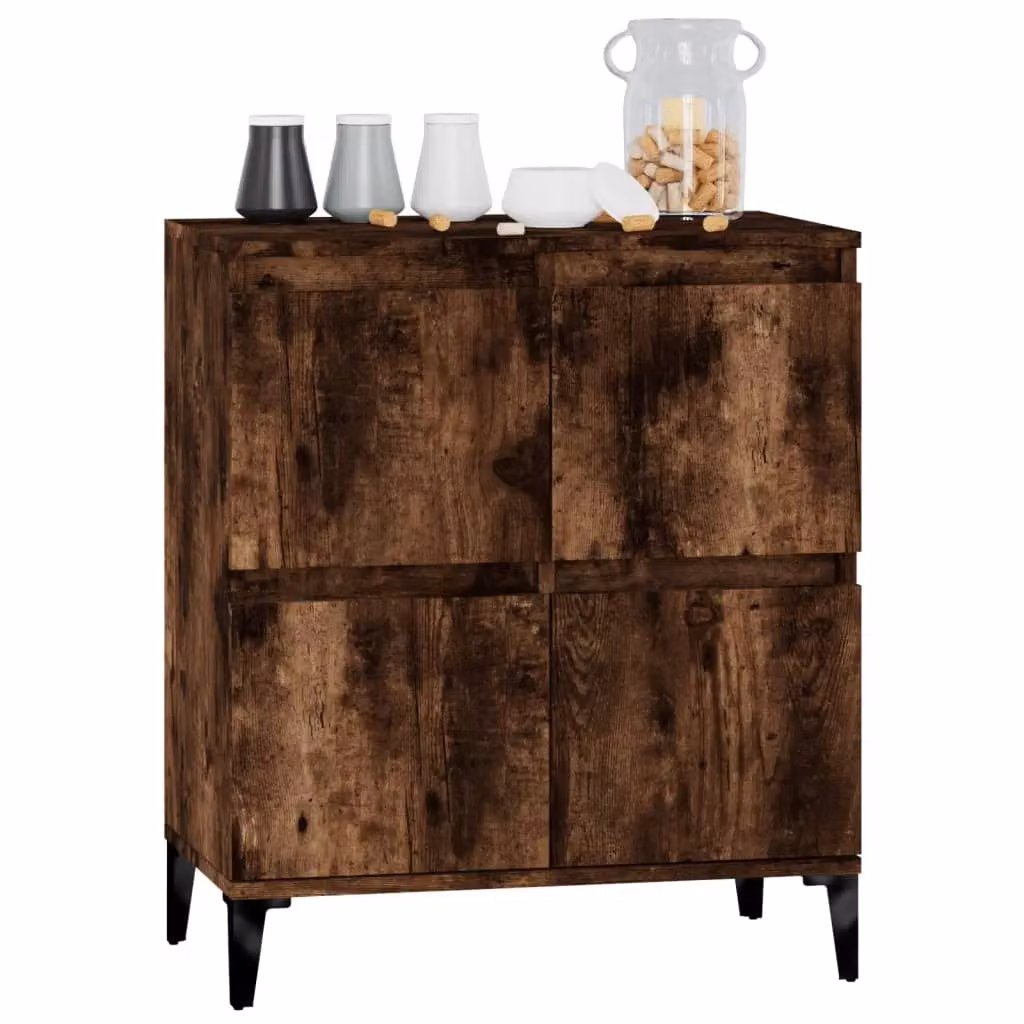 Berkfield Home Smoked Oak Sideboard in Brown, W/D/H: 60 x 35 x 70 cm – 3