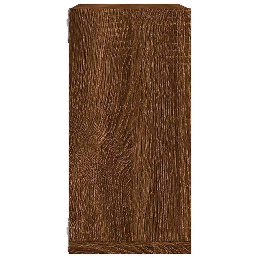 Berkfield Home Wall Mounted Cube Shelves, 6 Piece Set, Brown Oak, W/D/H: 30 x 15 x 30 cm – 7