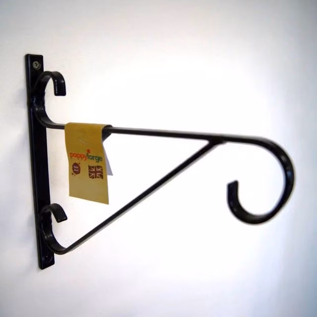 Poppyforge Extra Large Bulldog Bracket, Black, H: 38 cm