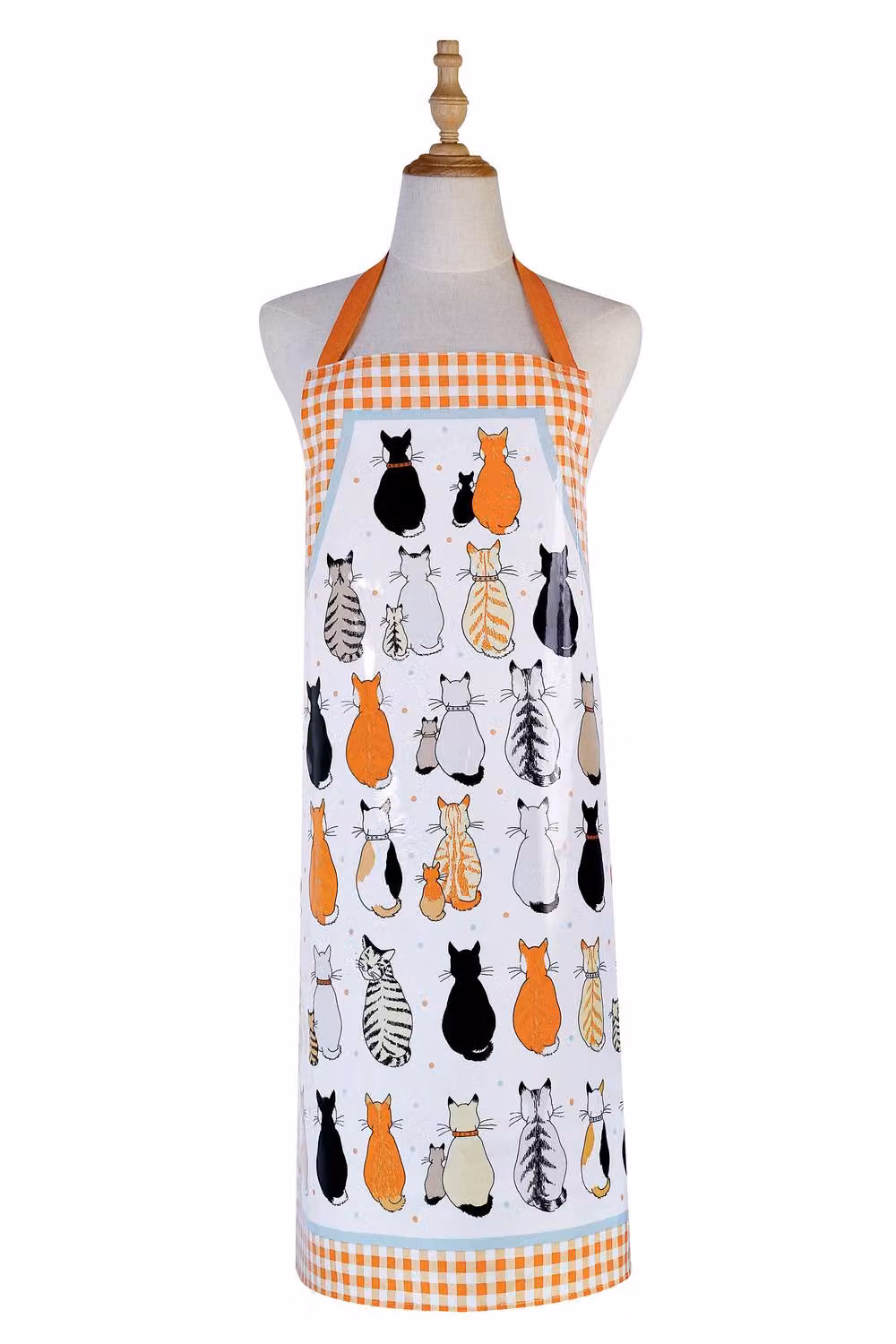 Ulster Weavers Cats In Waiting PVC Apron in Orange – 2