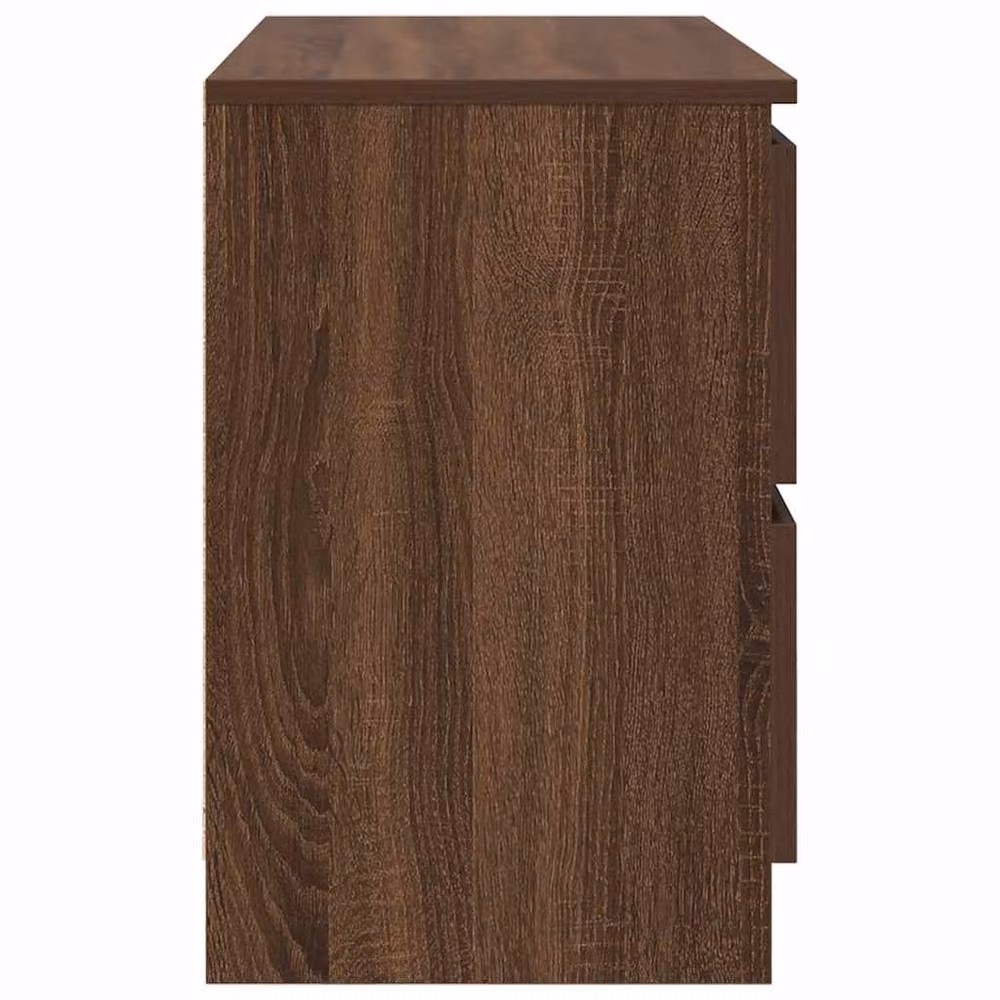 Berkfield Home Modern TV Cabinet in Brown Oak, W/D/H: 80 x 35 x 54 cm – 4