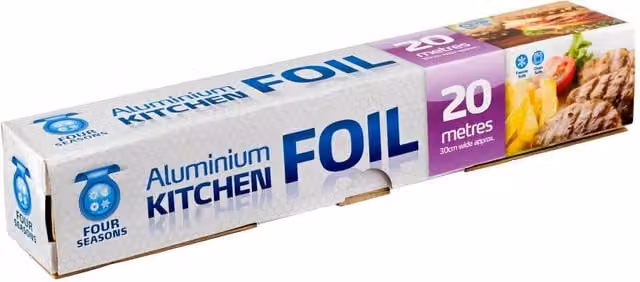 Bedsland Silver Kitchen Foil Roll for Cooking, 20 m x 30 cm