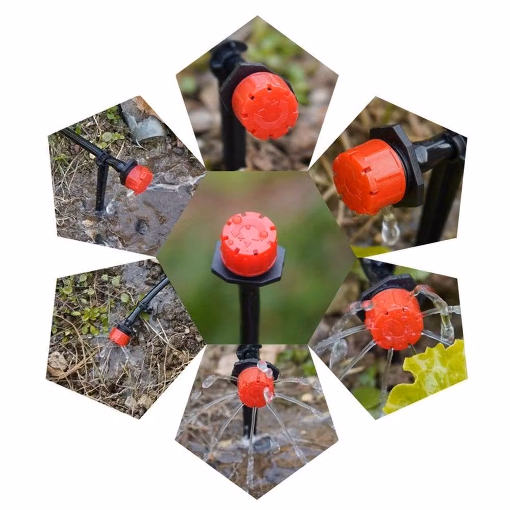 FLAVORA 200-Piece Adjustable Micro Drip Irrigation Kit with Micro Sprayers and Flow Control, Multicolour – 2
