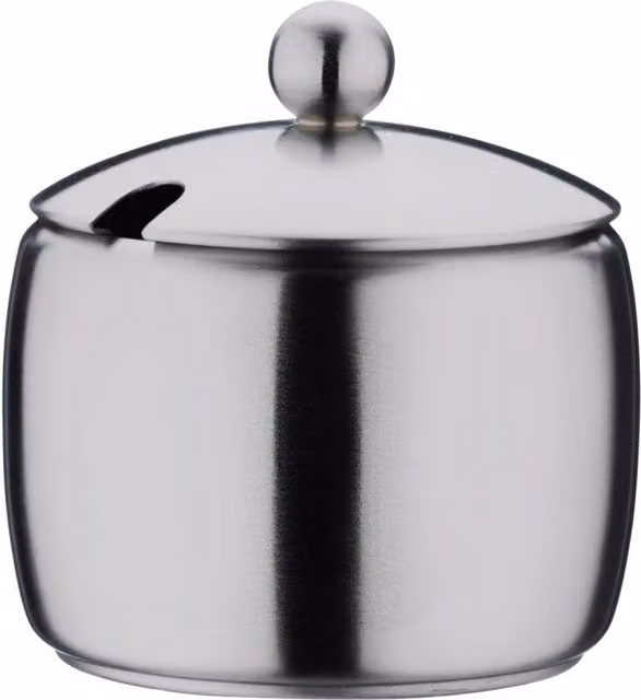 Café Stål Bellux Silver Stainless Steel Sugar Bowl, 150g