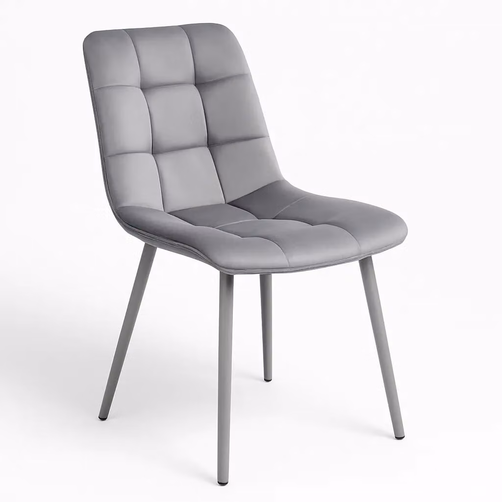 KOSY KOALA Grey Modern Dining Table Set with 2 Chairs and 1 Bench, W/D/H: 140 x 80 x 75 cm – 3