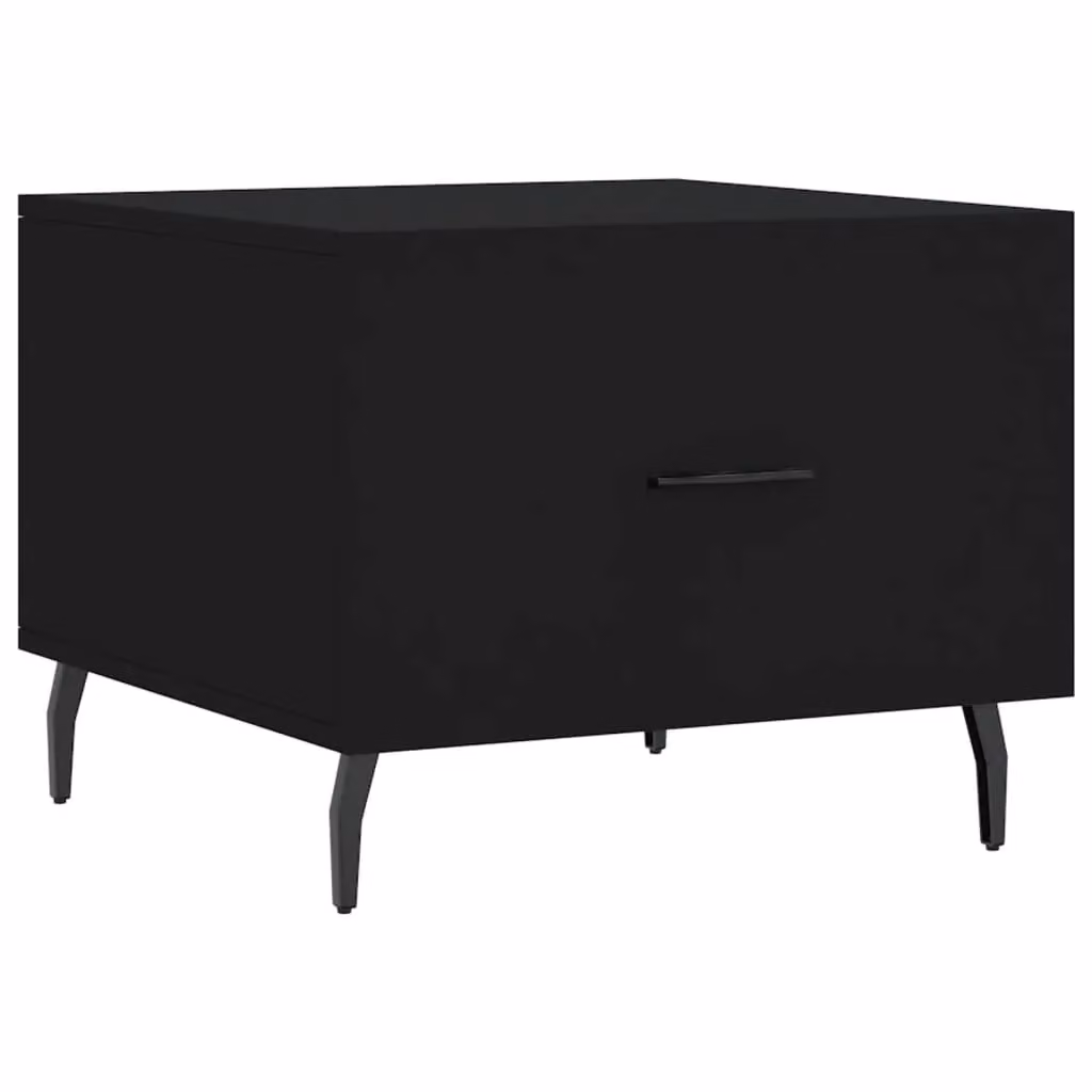 Berkfield Home Black Modern Square Coffee Table, W/D/H: 50 x 50 x 40 cm – 2