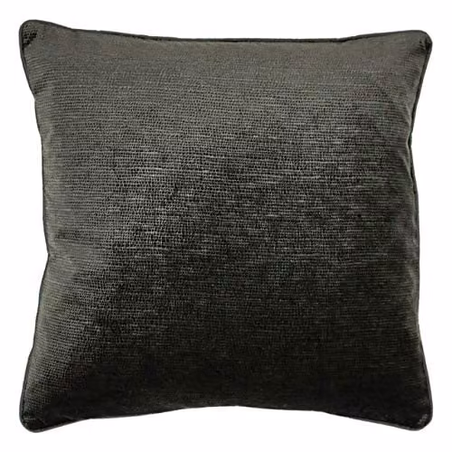 Paoletti Stella Square Polyester Filled Cushion, Black, 45 x 45 cm – 1