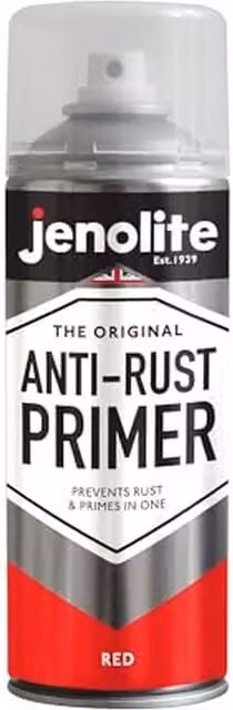 Jenolite Matt Red Quick Drying Rust Resistant Metal Primer Spray