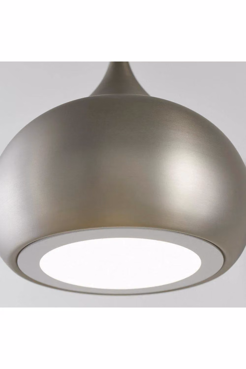 Netlighting Brosnan Dimmable LED Dome Ceiling Pendant Light in Matt Nickel and Grey – 4