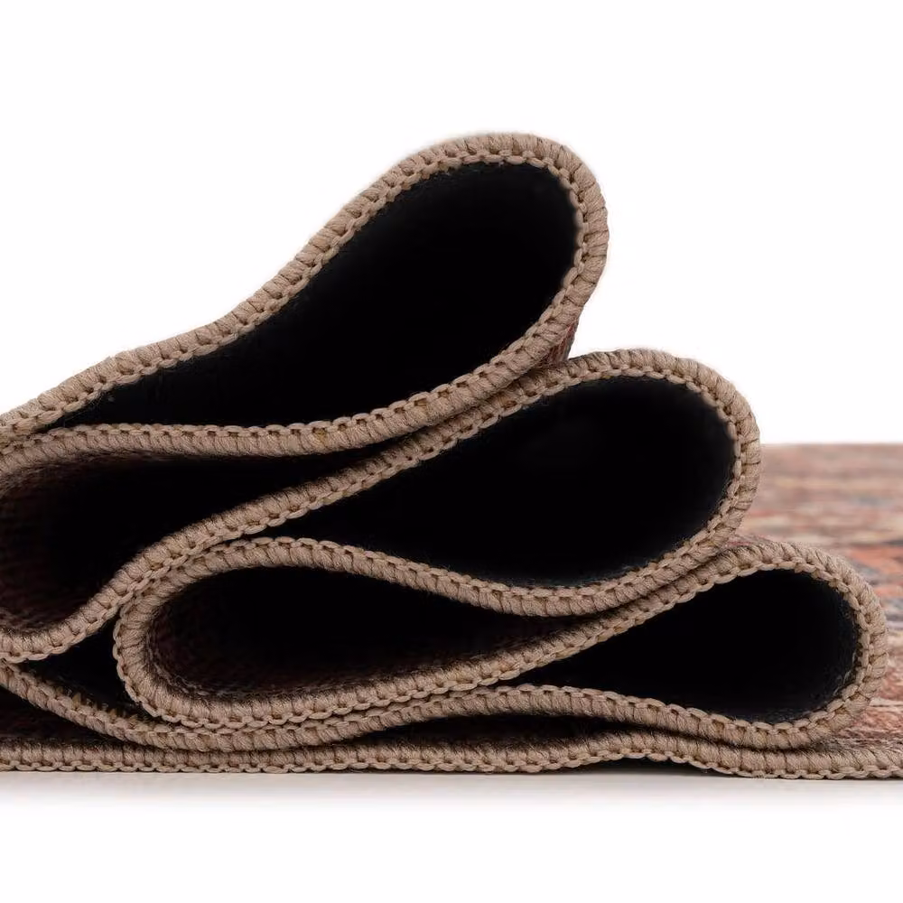Kukoon Terracotta Distressed Vintage Soft Pile Area Rug, W: 80 cm, L: 300 cm – 5